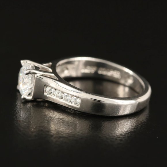 Platinum 1.12 CTW Diamond Ring - Picture 6 of 9